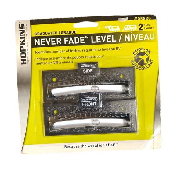 Hopkins 08526 Never Fade Two Way Graduated Level RV 2 Pack - Picture 1 of 3